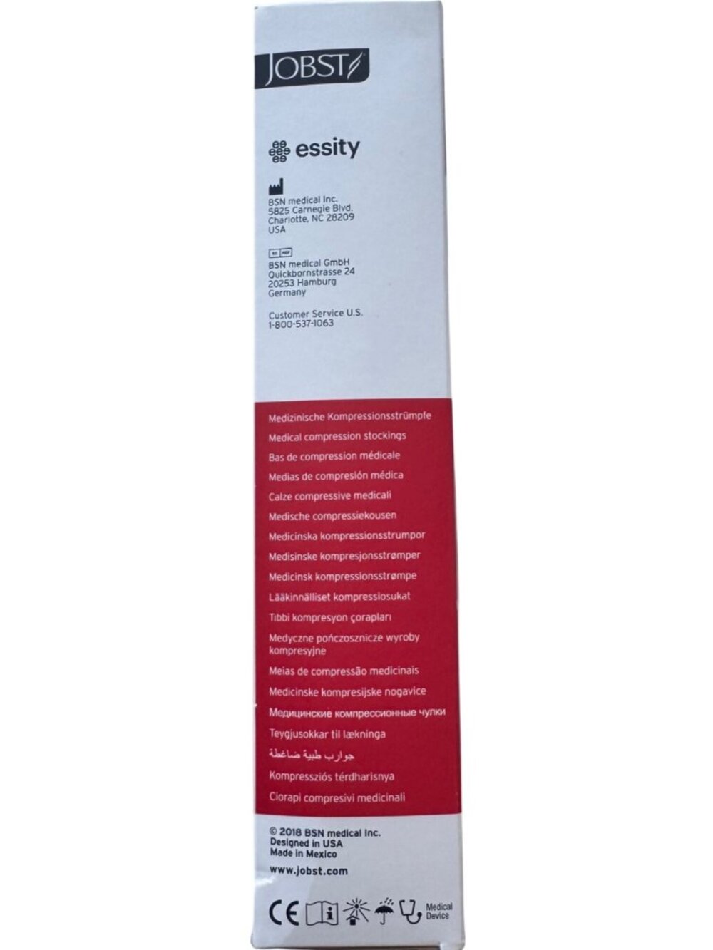 Jobst Compression Stockings Opaque Black XL Waist CT Support 30-40 MmHg New - Picture 8 of 9